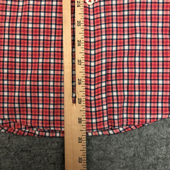 Southern Tide Shirt Mens Large Pink Plaid Check Button Up Corp Office Preppy Day - Picture 9 of 13